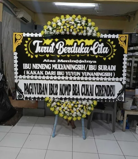 Papan Bunga Duka Jatimulya Compreng